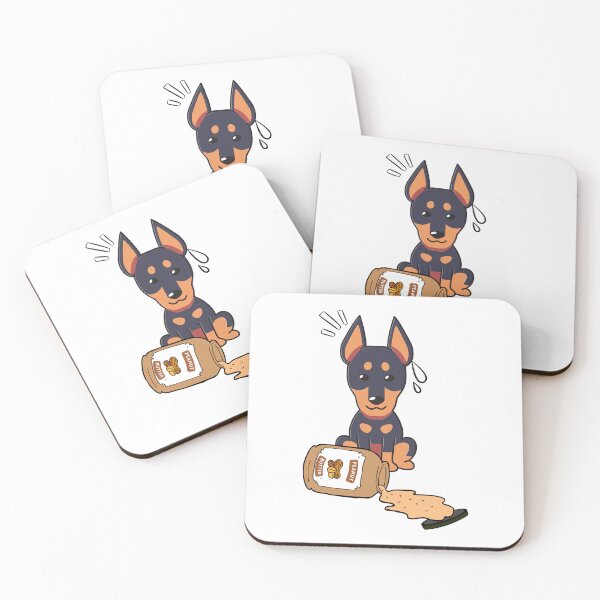 Item preview, Cute Guard dog spilled a jar of peanut butter designed and sold by Pet Station.