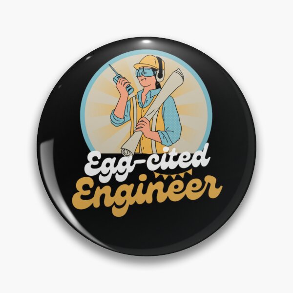 Item preview, Funny Egg-cited Engineer, Happy Easter 2023 designed and sold by chetan786.