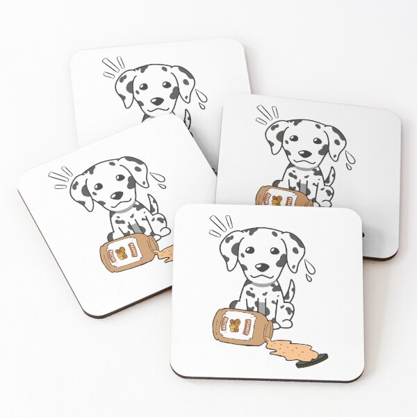 Item preview, Cute Dalmatian spilled a jar of peanut butter designed and sold by Pet Station.