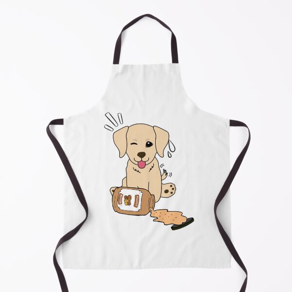 Item preview, Cute Retriever spilled a jar of peanut butter designed and sold by Pet Station.