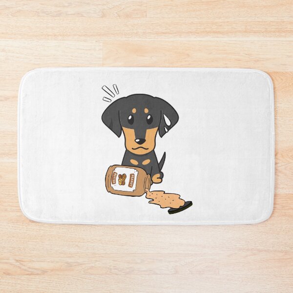 Item preview, Cute Dachshund spilled a jar of peanut butter designed and sold by Pet Station.