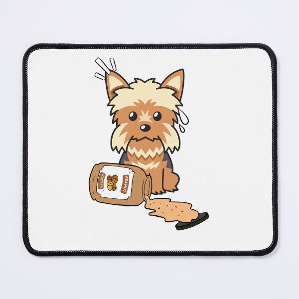 Item preview, Cute Yorkshire Terrier spilled a jar of peanut butter designed and sold by Pet Station.