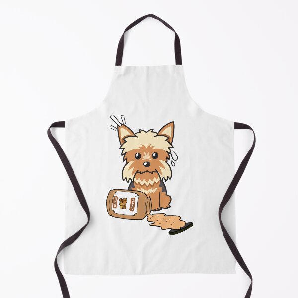 Item preview, Cute Yorkshire Terrier spilled a jar of peanut butter designed and sold by Pet Station.