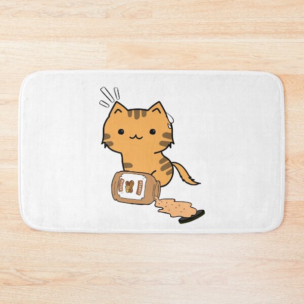 Item preview, Cute Orange Cat spilled a jar of peanut butter designed and sold by Pet Station.