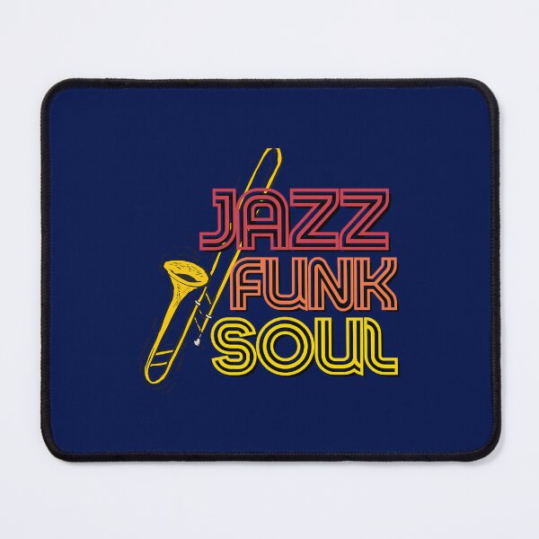 Item preview, JAZZ FUNK SOUL TROMBONE MUSIC RED ORANGE YELLOW FUN GIFT FOR MUSIC LOVERS! designed and sold by braychutte1.