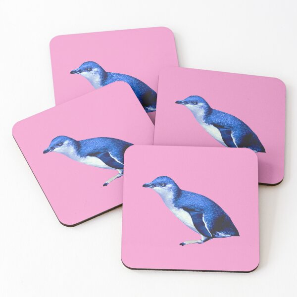 Item preview, SBP Little Blue Penguin (Pink #F699CD background)  designed and sold by SBPenguins.
