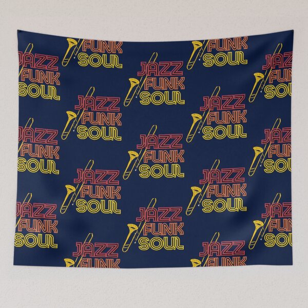 Item preview, JAZZ FUNK SOUL TROMBONE MUSIC RED ORANGE YELLOW FUN GIFT FOR MUSIC LOVERS!   designed and sold by braychutte1.