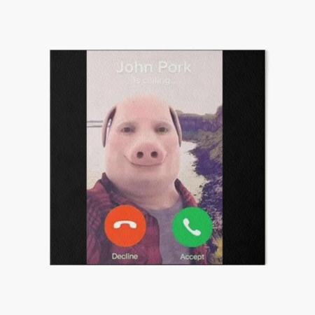 John Pork Art Board Print for Sale by palmwillow