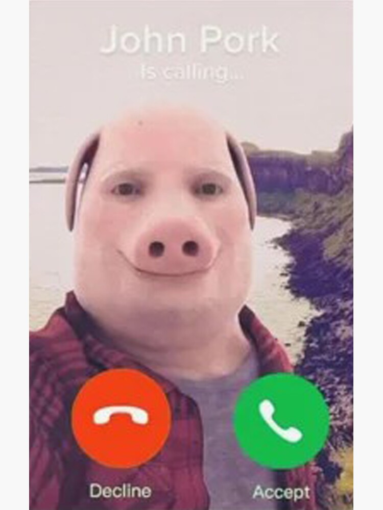  John Pork Is Calling Shirt Funny John Pork Meme Men