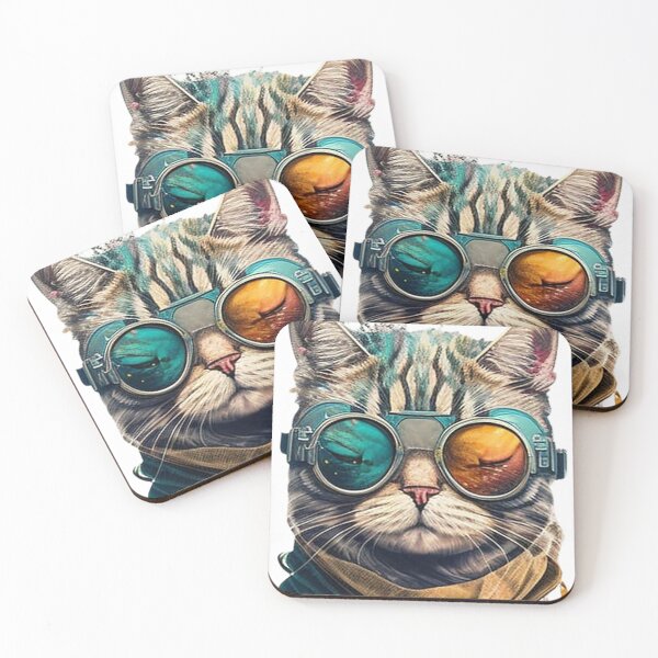 Item preview, Cat with glasses designed and sold by يا حبيبي ⭐⭐⭐⭐⭐.