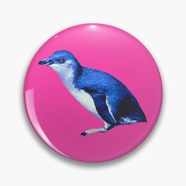 Item preview, SBP Little Blue Penguin (Fuchsia #FC46AA background)  designed and sold by SBPenguins.