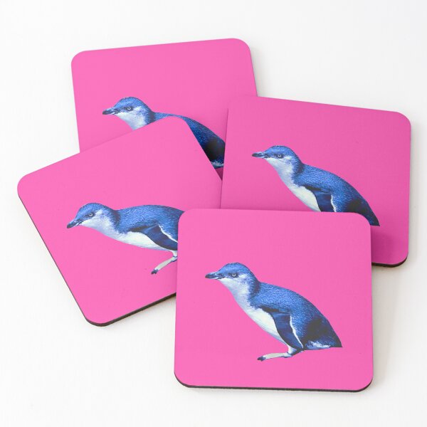 Item preview, SBP Little Blue Penguin (Fuchsia #FC46AA background)  designed and sold by SBPenguins.