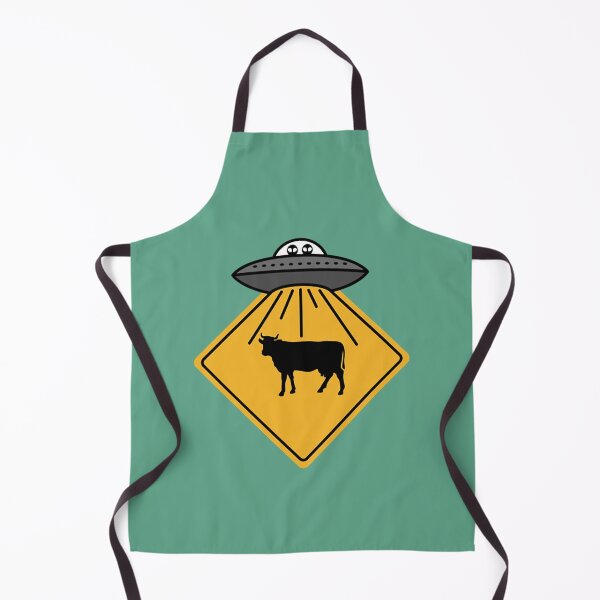 Item preview, Cow Alien Abduction Road Sign Funny UFO Cattle Farmer Pullover designed and sold by tracyletts.