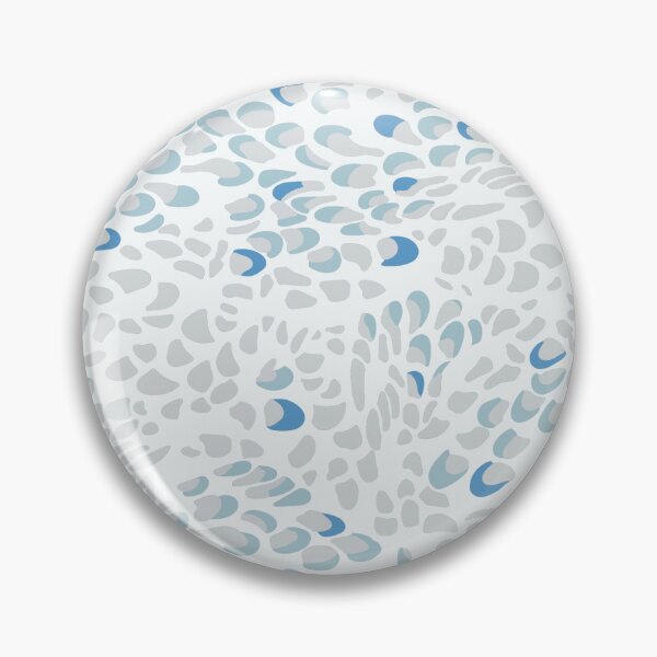 Item preview, Pheasant Feathers - Grey/Blue on White designed and sold by Sarah Thorpe Designs .