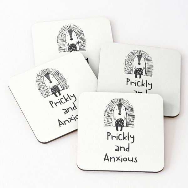 Item preview, Cute Worried Hedgehog - Prickly and Anxious designed and sold by TrippyHistory.
