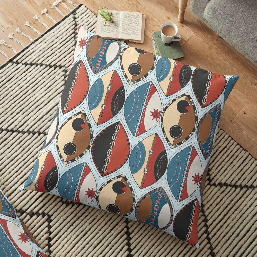Maasai Shields Floor Pillow