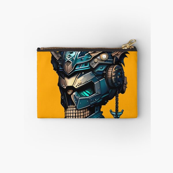Item preview, The Blue Cyborg Skull - An Intriguing Illustration of the Future designed and sold by GalihDA.