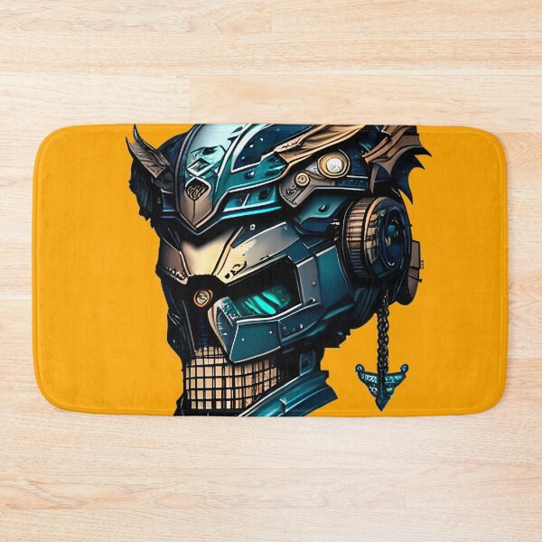 Item preview, The Blue Cyborg Skull - An Intriguing Illustration of the Future designed and sold by GalihDA.