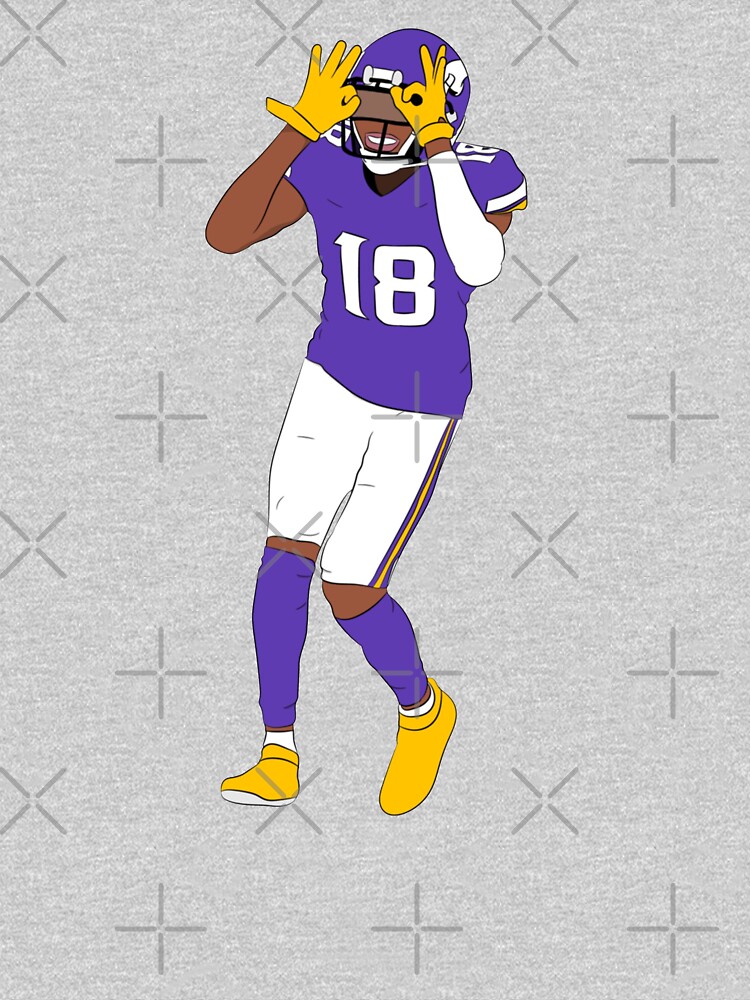 Justin Jefferson Graphic Toon Minnesota Vikings Football Griddy