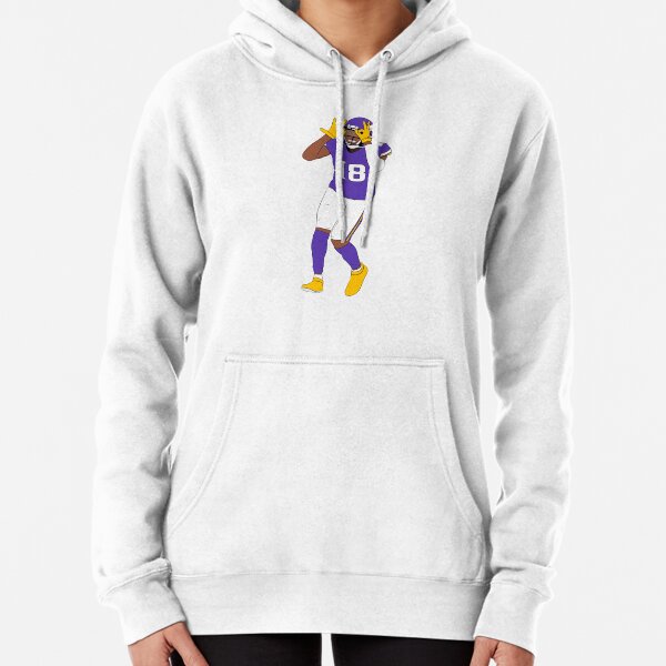 TugBoat's Emporium Purple Justin Jefferson Griddy Touchdown Hooded Sweatshirt