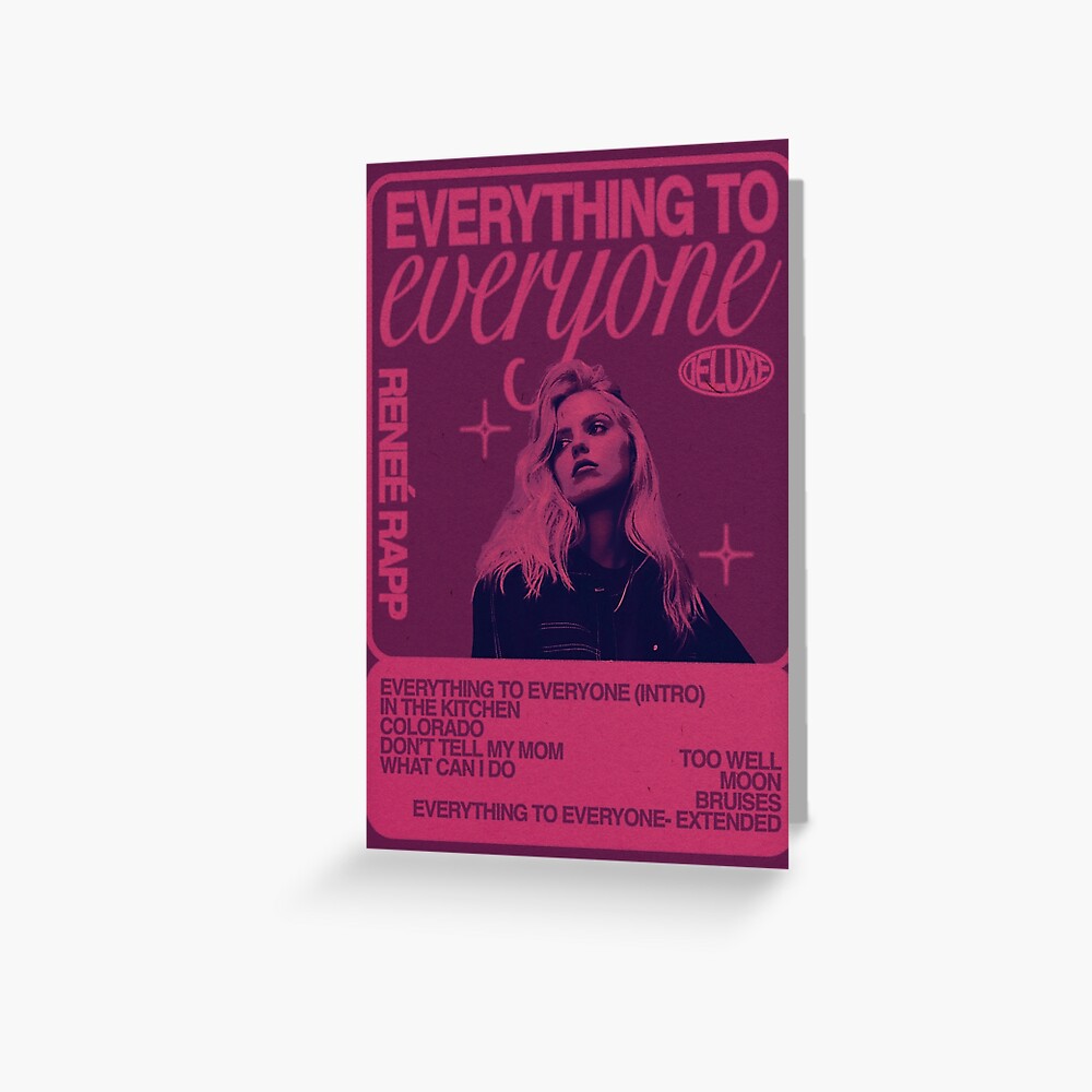 "everything to everyone renee rapp" Poster for Sale by janegerrard ...