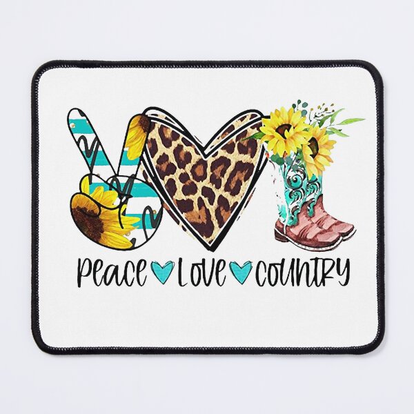 Item preview, Peace Love Country, Country Music Mama designed and sold by NaomiBond.