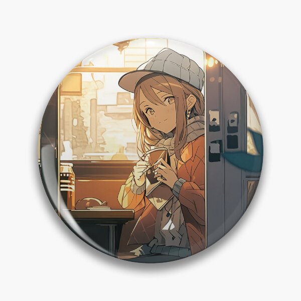 Item preview, Chill Vibes: Exploring the Beauty of LoFi Art Through a Captivating Girl in a Cafe Scene designed and sold by Dream-Palette.