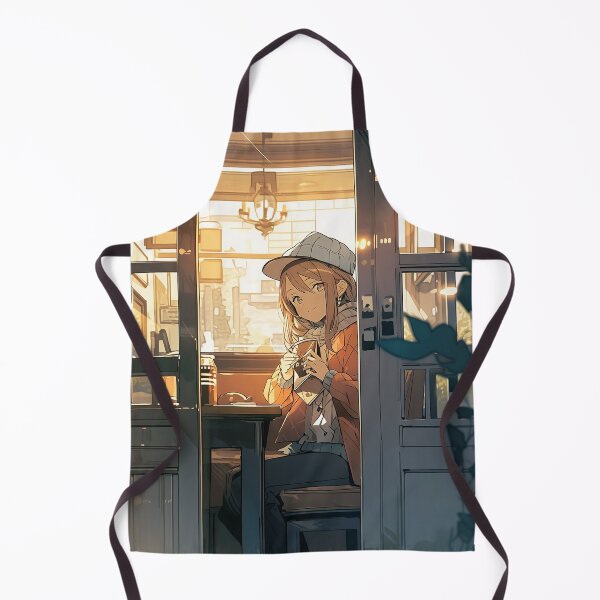 Item preview, Chill Vibes: Exploring the Beauty of LoFi Art Through a Captivating Girl in a Cafe Scene designed and sold by Dream-Palette.