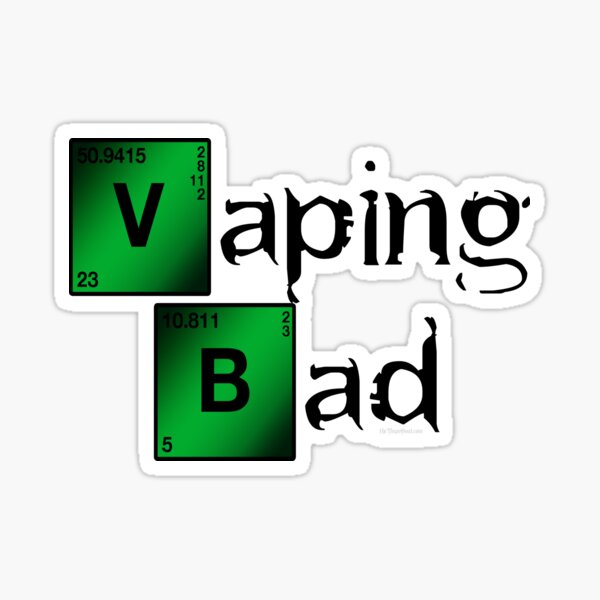 Ω VAPE | Vaping Bad Sticker