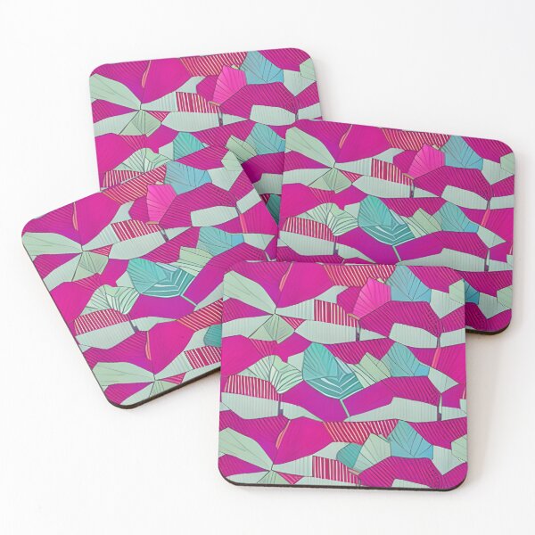 Item preview, Abstract Pink Leaf Mosaic designed and sold by calibrit.