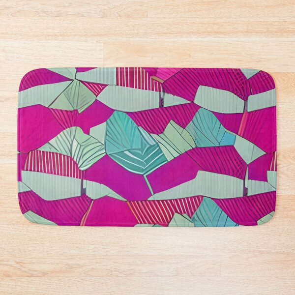 Item preview, Abstract Pink Leaf Mosaic designed and sold by calibrit.