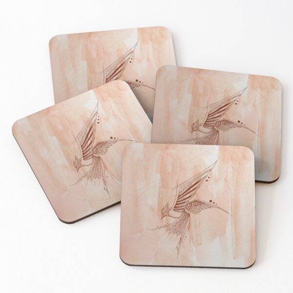 Item preview, Humming bird abstract art designed and sold by illustratiff.