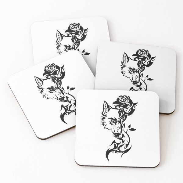 Item preview, Wolf Essential with rose.  designed and sold by BIEZAART.