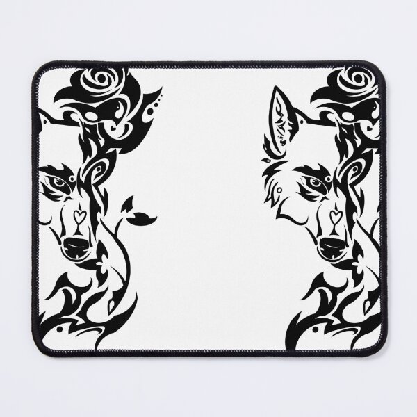 Item preview, Wolf Essential with rose.  designed and sold by BIEZAART.