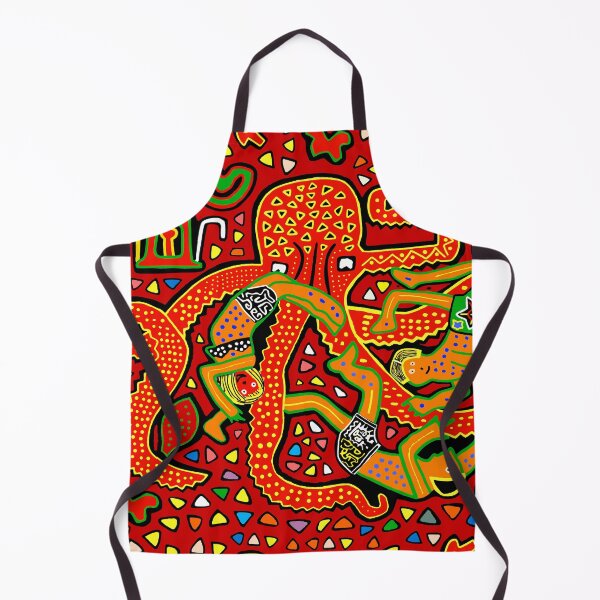 Item preview, Kuna Octopus Attack Mola - Red designed and sold by Esprit-Mystique.
