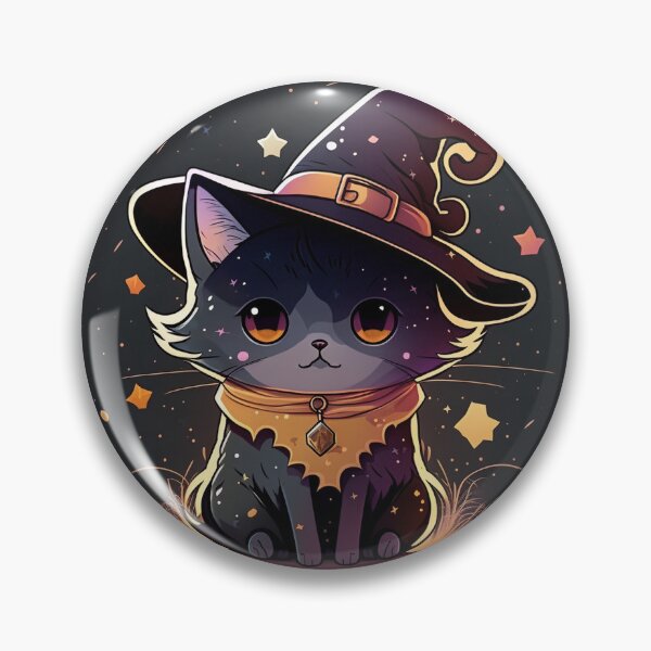 Item preview, Cute Cat Wearing Witches Hat designed and sold by Asuka-Chan.