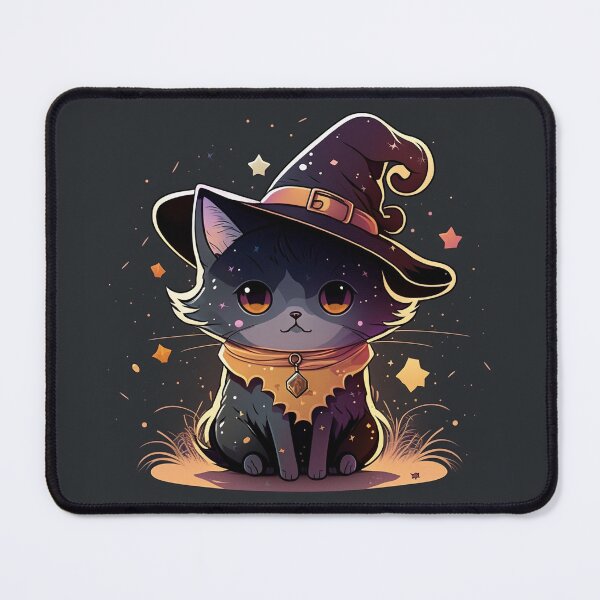Item preview, Cute Cat Wearing Witches Hat designed and sold by Asuka-Chan.