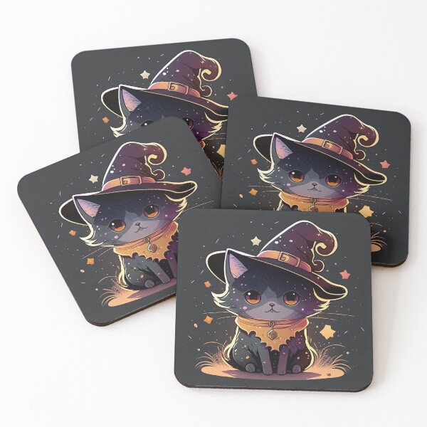 Item preview, Cute Cat Wearing Witches Hat designed and sold by Asuka-Chan.