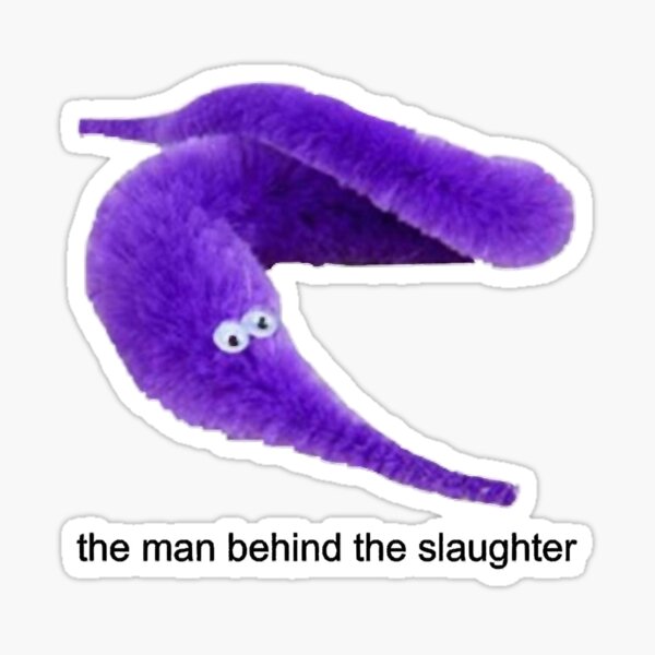 Vista previa del artículo con la obra «gusano morado = el hombre detrás de la masacre», diseñado y vendido por StrayCatst.
