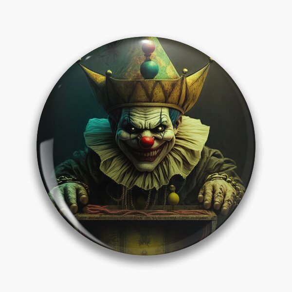 Artikelvorschau, Gruseliger Jack-in-the-Box-Clown 1 entworfen und verkauft von Space-Yeti.