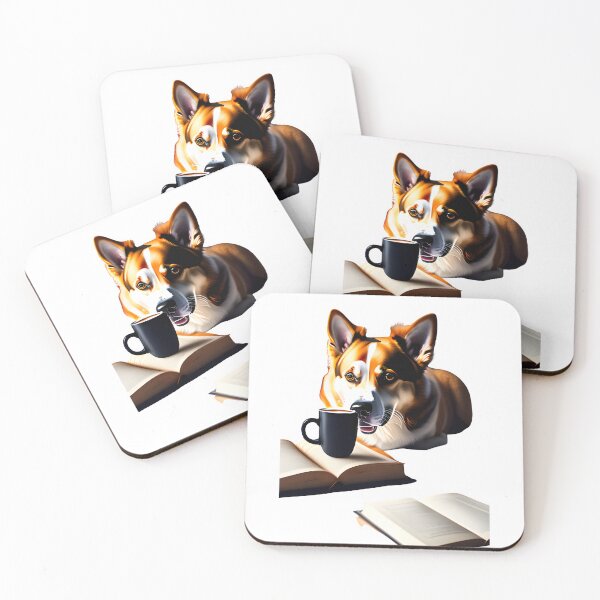 Item preview, Dog Coffee Books and justice  designed and sold by mtamri.