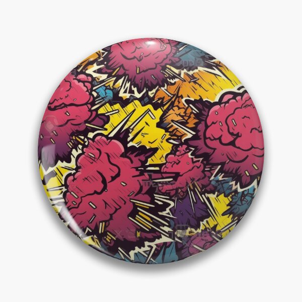 Item preview, Pattern Comic Vibrant Explosions Cartoon Style designed and sold by Arncil.