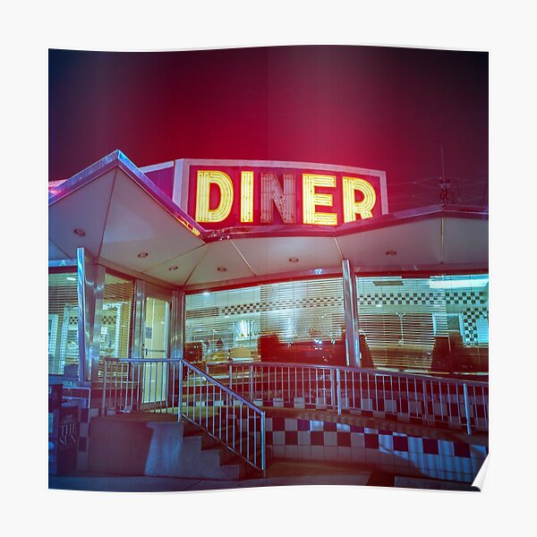 Old Diner Poster By Danielregner Redbubble