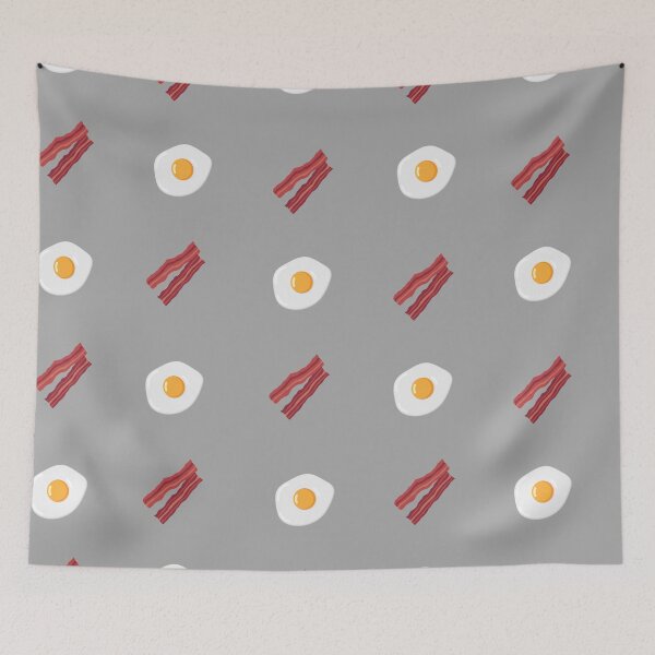 Item preview, Bacon and Eggs - Light Grey designed and sold by Ashleigh Bell.