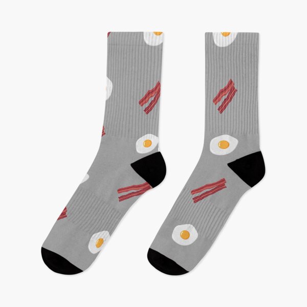 Item preview, Bacon and Eggs - Light Grey designed and sold by Ashleigh Bell.