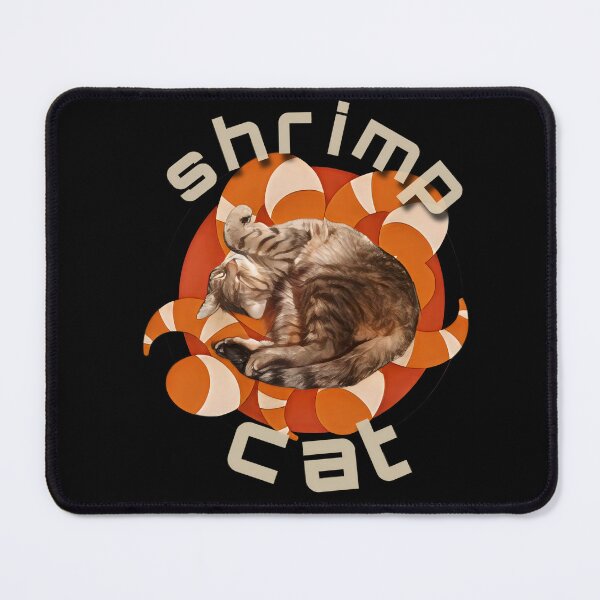 Item preview, Shrimp cat - cats on the background of shrimps - creative humor designed and sold by SMGstyle.
