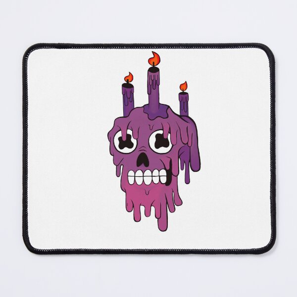 Item preview, Dripping skull candle art designed and sold by merksucks.