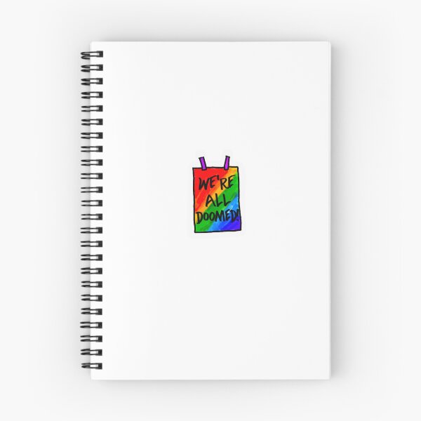 Artikelvorschau, Regenbogenschild „Wir sind alle dem Untergang geweiht“ – Daniel Howell entworfen und verkauft von createdbycara-.