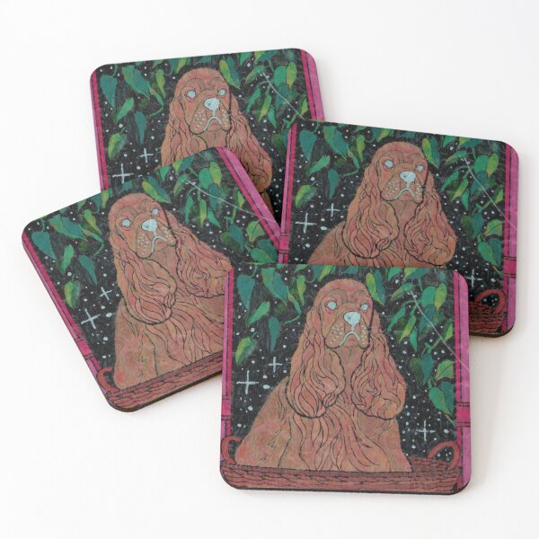 Item preview, Nightwatchers - Spaniel in the Stars designed and sold by Blue Tangerine By Piper Wright.