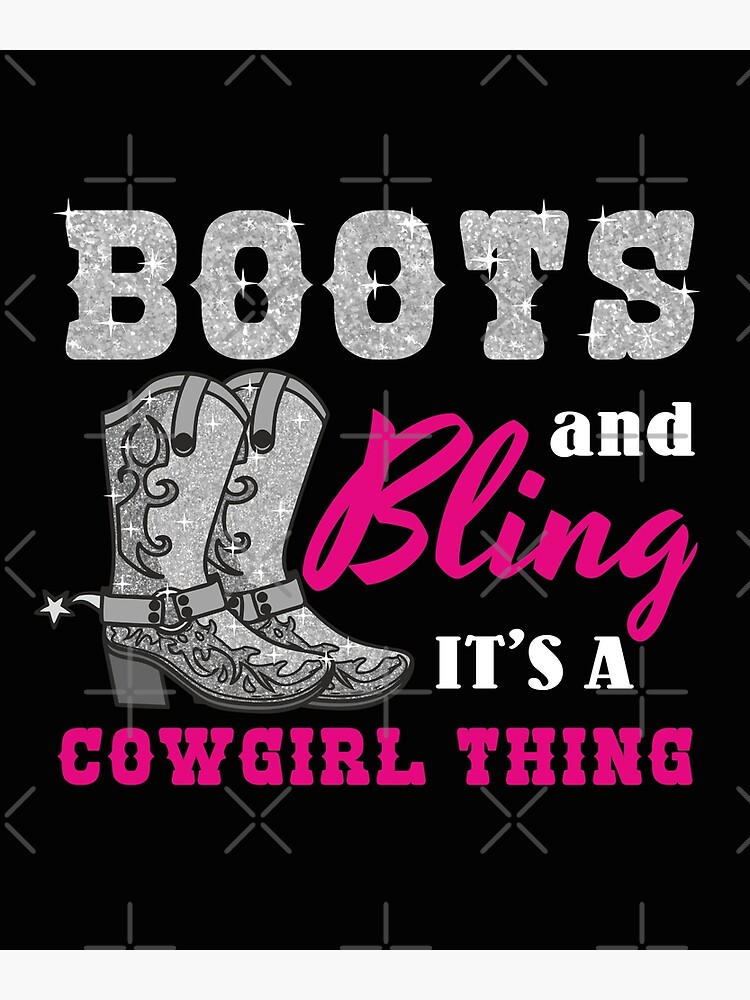 : Women Boots Bling its a Cowgirl thing Cute Love Country Life  Long Sleeve T-Shirt : Clothing, Shoes & Jewelry